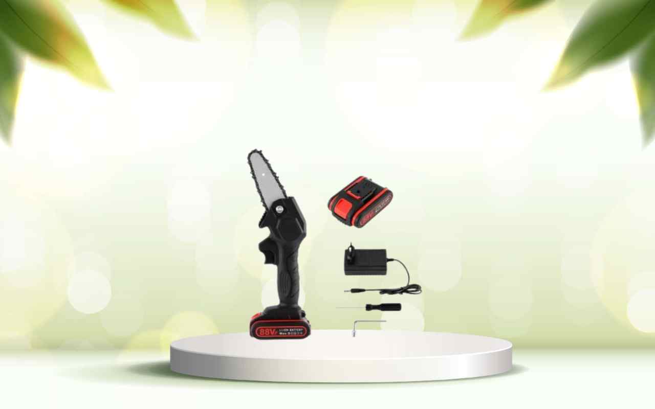 Scopri la mini motosega a batteria: pota e taglia il tuo giardino senza fatica